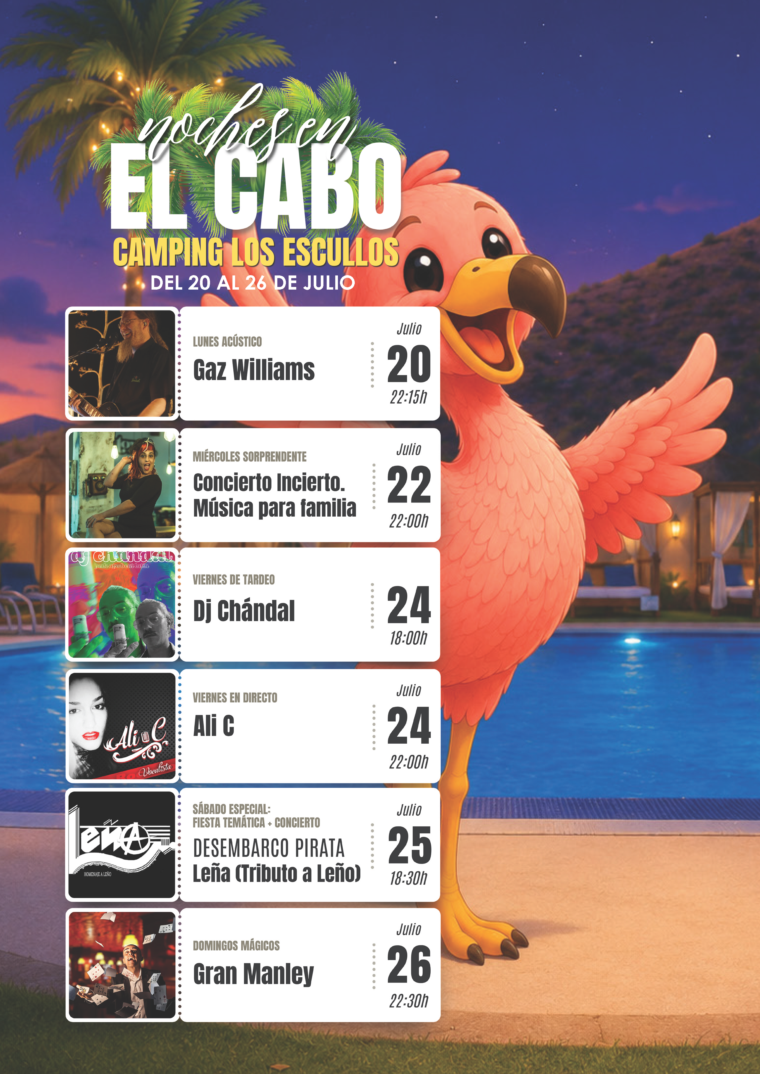 noches en el cabo cuarta semana